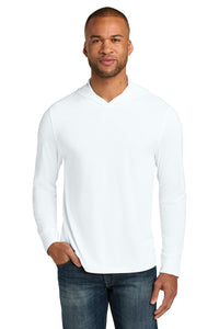 CornerStone Workwear Pro Long Sleeve Hooded Tee CS440LSH - White