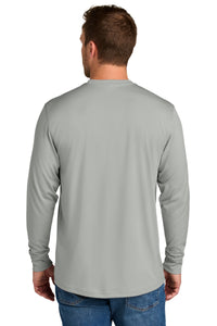 CornerStone Workwear Pro Long Sleeve Pocket Tee CS440LSP - Light Grey Back