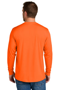 CornerStone Workwear Pro Long Sleeve Pocket Tee CS440LSP - Safety Orange Back