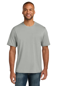 CornerStone Workwear Pro Short Sleeve Pocket Tee CS440P - Light Grey
