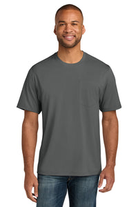 CornerStone Workwear Pro Short Sleeve Pocket Tee CS440P - Metal Grey