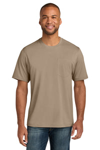 CornerStone Workwear Pro Short Sleeve Pocket Tee CS440P - Silver Tan
