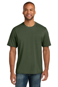 CornerStone Workwear Pro Short Sleeve Pocket Tee CS440P - Tactical Green