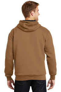 CornerStone - Heavyweight Full-Zip Hooded Sweatshirt with Thermal Lining - Duck Brown Back