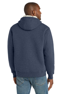 CornerStone Heavyweight Sherpa-Lined Hooded Fleece Jacket - Navy Back