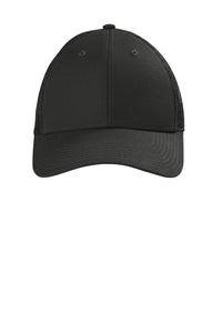 CornerStone  Canvas Mesh Back Cap - Black