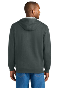 CornerStone Tough Fleece Pullover Hoodie CSF630 - Charcoal Heather Back