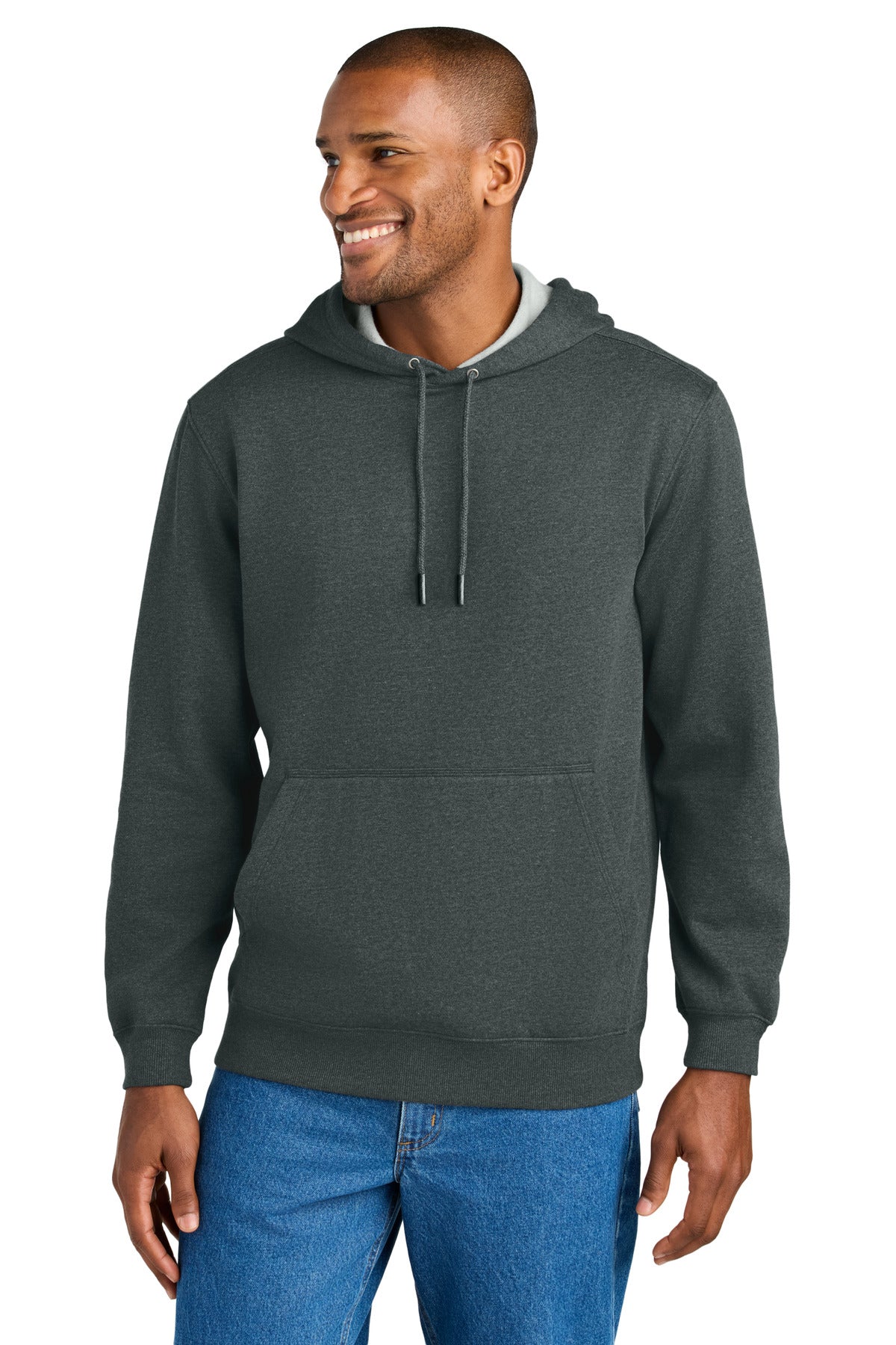 CornerStone Tough Fleece Pullover Hoodie CSF630 - Charcoal Heather