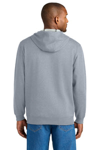 CornerStone Tough Fleece Pullover Hoodie CSF630 - Heather Grey Back