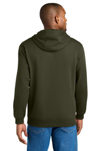 CornerStone Tough Fleece Pullover Hoodie CSF630 - Tundra Green Back