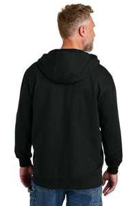 CornerStone Tough Fleece Full-Zip Hoodie CSF631 - Black Back