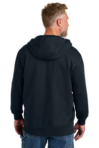 CornerStone Tough Fleece Full-Zip Hoodie CSF631 - Navy Back