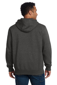 Carhartt  Rain Defender  Paxton Heavyweight Hooded Zip-Front Sweatshirt - Carbon Heather Back