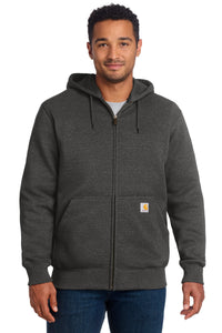Carhartt  Rain Defender  Paxton Heavyweight Hooded Zip-Front Sweatshirt - Carbon Heather