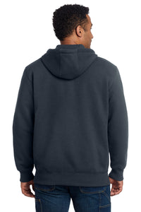 Carhartt  Rain Defender  Paxton Heavyweight Hooded Zip-Front Sweatshirt - New Navy Back