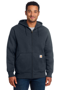 Carhartt  Rain Defender  Paxton Heavyweight Hooded Zip-Front Sweatshirt - New Navy