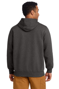 Carhartt  Rain Defender  Paxton Heavyweight Hooded Sweatshirt - Carbon Heather Back