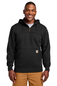 Carhartt  Rain Defender  Paxton Heavyweight Hooded Zip Mock Sweatshirt - Black