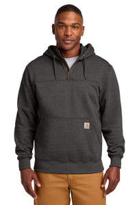 Carhartt  Rain Defender  Paxton Heavyweight Hooded Zip Mock Sweatshirt - Carbon Heather