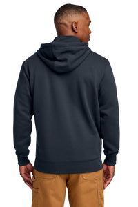 Carhartt  Rain Defender  Paxton Heavyweight Hooded Zip Mock Sweatshirt - New Navy Back