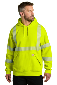 Carhartt ANSI 107 Class 3 Hooded Sweatshirt CT104987 - Brite Lime