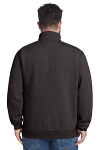 Carhartt Midweight 1/4-Zip Mock Neck Sweatshirt CT105294 - Carbon Heather Back
