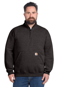 Carhartt Midweight 1/4-Zip Mock Neck Sweatshirt CT105294 - Carbon Heather