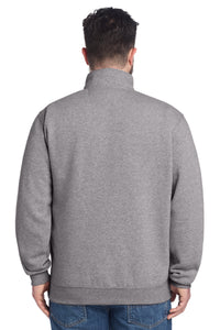 Carhartt Midweight 1/4-Zip Mock Neck Sweatshirt CT105294 - Heather Grey Back