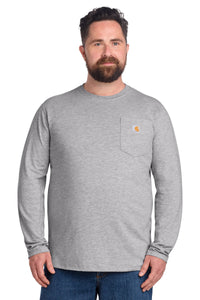 Carhartt Force Long Sleeve Pocket T-Shirt CT106656 - Heather Grey