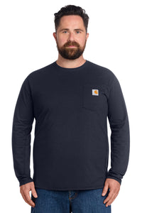 Carhartt Force Long Sleeve Pocket T-Shirt CT106656 - Navy