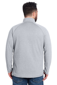Carhartt Force 1/4-Zip Long Sleeve T-Shirt CT106660 - Heather Grey Back