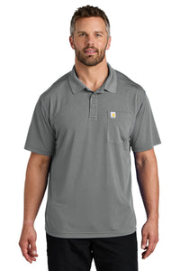 Carhartt Force Snag-Resistant Pocket Polo CT106880 - Asphalt Grey