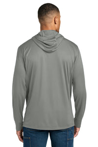 Carhartt Force Sun Defender Long Sleeve Hooded T-Shirt CT106923 - Asphalt Grey Back