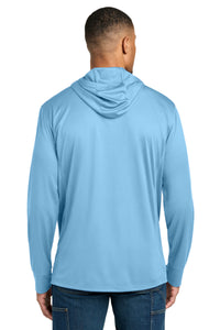 Carhartt Force Sun Defender Long Sleeve Hooded T-Shirt CT106923 - Fresh Water Blue Back