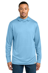 Carhartt Force Sun Defender Long Sleeve Hooded T-Shirt CT106923 - Fresh Water Blue
