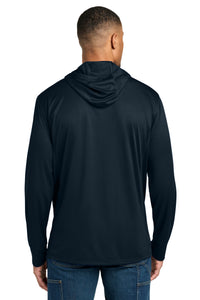 Carhartt Force Sun Defender Long Sleeve Hooded T-Shirt CT106923 - Navy Back