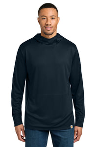 Carhartt Force Sun Defender Long Sleeve Hooded T-Shirt CT106923 - Navy