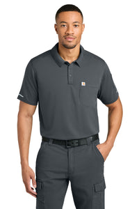 Carhartt FLD & RSCU Polo CTC16119 - Pewter