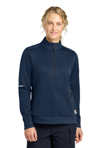 Carhartt Women's FLD & RSCU 1/2-Zip Mid-Layer CTC82912 - Dark Navy