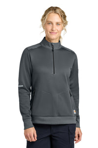 Carhartt Women's FLD & RSCU 1/2-Zip Mid-Layer CTC82912 - Pewter