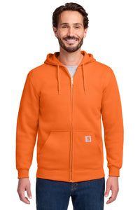 Carhartt  Midweight Hooded Zip-Front Sweatshirt - Brite Orange