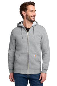 Carhartt  Midweight Hooded Zip-Front Sweatshirt - Heather Grey