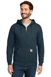 Carhartt  Midweight Hooded Zip-Front Sweatshirt - New Navy