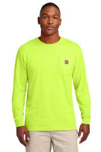Carhartt  Workwear Pocket Long Sleeve T-Shirt - Brite Lime
