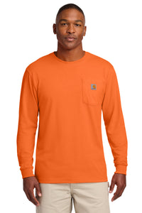 Carhartt  Workwear Pocket Long Sleeve T-Shirt - Brite Orange