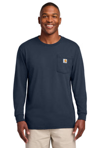 Carhartt  Workwear Pocket Long Sleeve T-Shirt - Navy