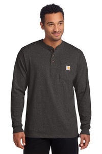 Carhartt Long Sleeve Henley T-Shirt CTK128 - Carbon Heather