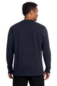 Carhartt Long Sleeve Henley T-Shirt CTK128 - Navy Back