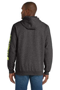 Carhartt Midweight Hooded Logo Sweatshirt CTK288 - Carbon Heather Back