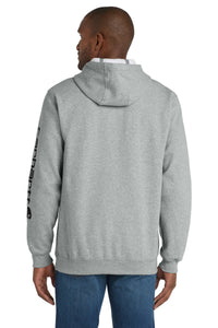 Carhartt Midweight Hooded Logo Sweatshirt CTK288 - Heather Grey Back